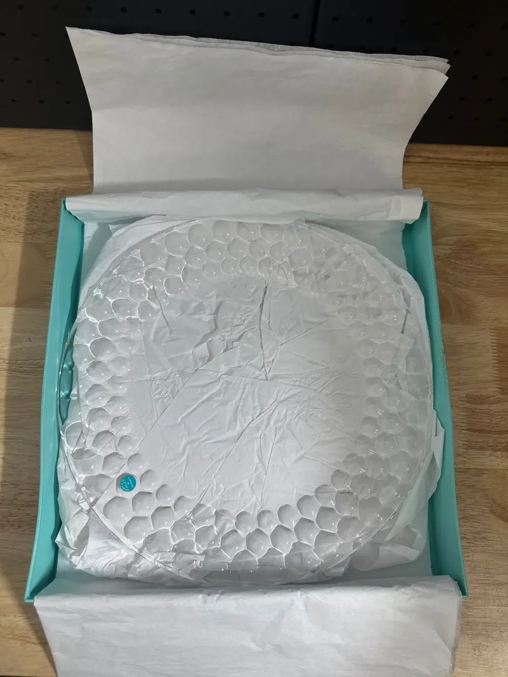 Tiffany & Co Honeycomb Round Platter With Box READ